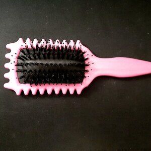 NEW!! Pink Curl Defining Brush, Bristle Styling Brush for Curly Hair